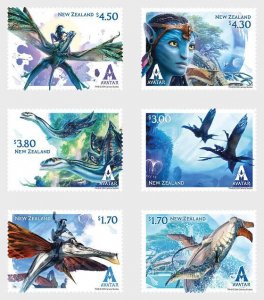 New Zealand 2023 Avatar - The Way of Water Set of 6 Stamps MNH