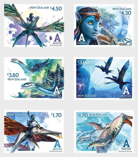 New Zealand 2023 Avatar - The Way of Water Set of 6 Stamps MNH