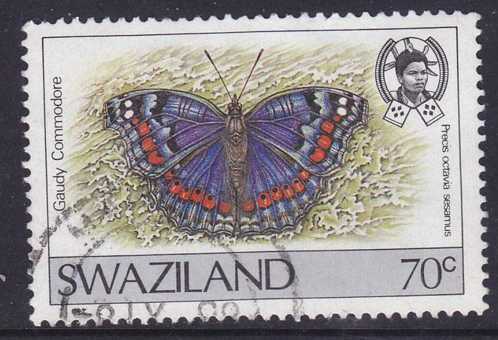 Swaziland - 1987 -Butterflies x 3 - used