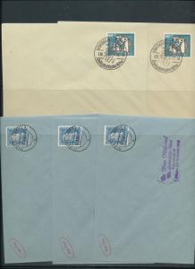 Germany West Liechtenstein 1950s Covers Cinderellas Reprints x 19 (Au14059