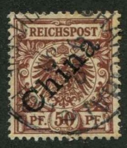 German Offices China SC# 6a China o/p on issue of Germany 60pf used