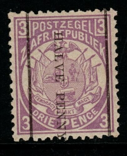 TRANSVAAL SG192 1885 ½d on 3d MAUVE MTD MINT 