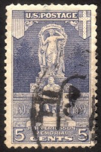 1926, US 5c, Ericsson Issue, Used, Sc 628