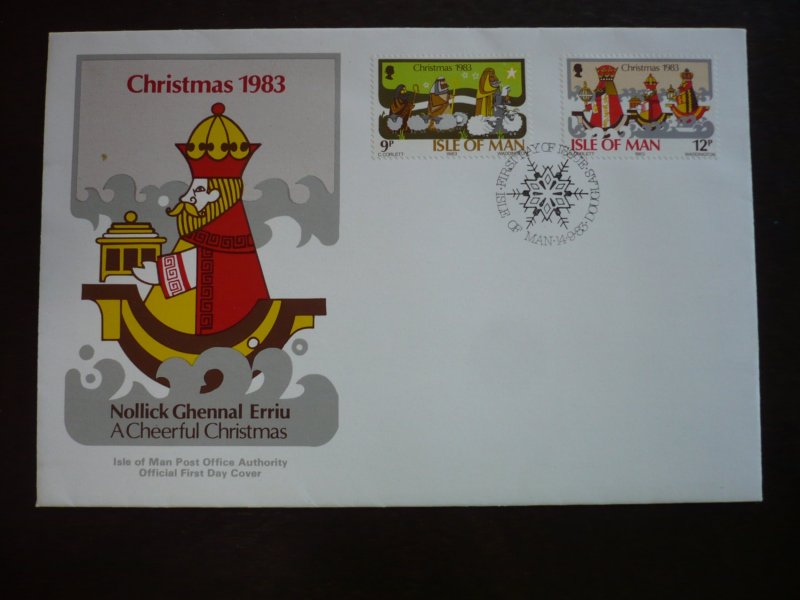 Stamps - Isle of Man - Scott# 252-253 - First Day Cover