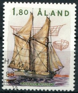 Finland Åland Islands Sc#31 Used, 1.80m multi, Sailing Ships (1988)