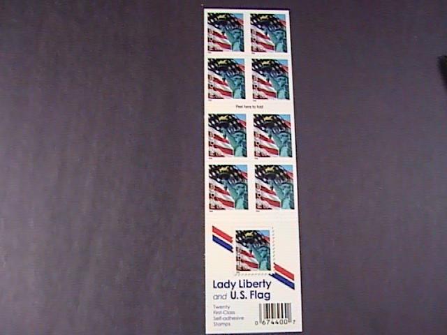 U.S.# 3966a-MNH-- BOOKLET OF 20--FLAG AND LADY LIBERTY--2005