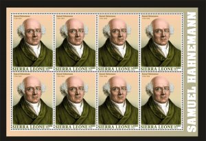 Stamps. SAMUEL HAHNEMANN  2023 year 1 sheet perforated Sierra Leone NEW