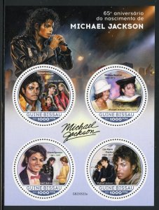 GUINEA BISSAU 2023 65th BIRTH ANNIVERSARY OF MICHAEL JACKSON SHEET MINT NH