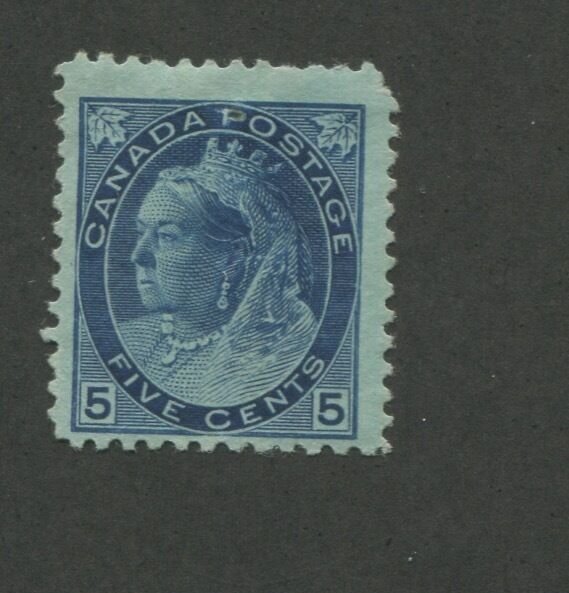 1899 Canada 5 Cent Blue Stamp Scott #79 Queen Victoria CV $220