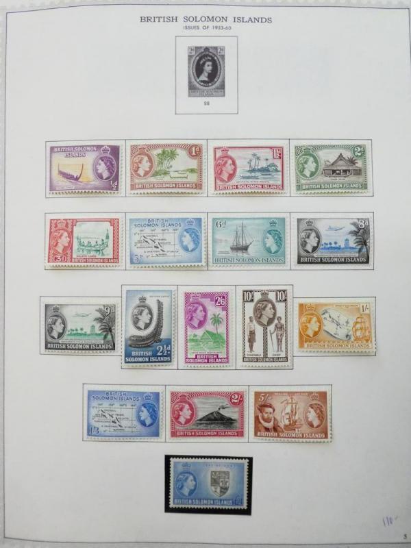 EDW1949SELL : SOLOMON ISLANDS Beautiful, ALL VF, Mint OG collection. Cat $516.00