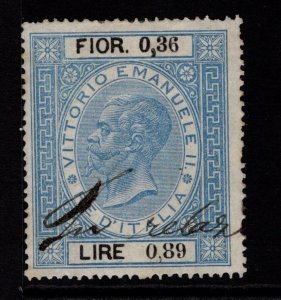 Italy 1870 Armories Revenue 89c Used - S36252