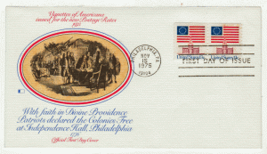 USA First Day Cover # 1625 - American Flag - Fleetwood - Pair