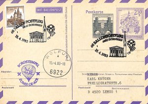 Austria Österreich balloon post air mail Ballonpost used no. 69 (2)