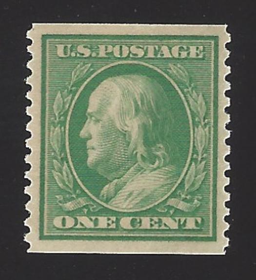 US #387 1910-11 Green Wmk 190 Perf 12 Vert MNH VF SCV $400