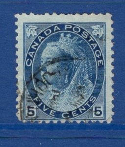 Canada   #79  used  1899  Victoria  5c