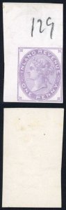 SGF22 (L122) 1d Postal Fiscal Imprimatur Plate 129 Ex Lord Crawford Cat 200 pou