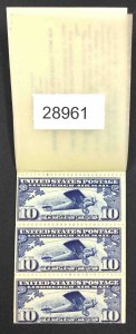 US STAMPS  #C10a MINT OG NH ONLY 1 BOOKLET INSIDE LOT #28961