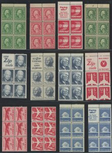 USA - 24 mint booklet panes - Cat $??? - includes some airmail panes