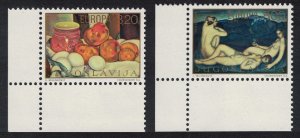 Yugoslavia Europa Paintings 2v Corners 1975 MNH SG#1682-1683