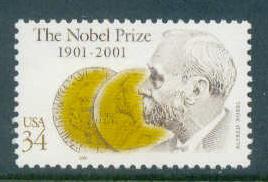 3504 34c Nobel Prize Fine MNH