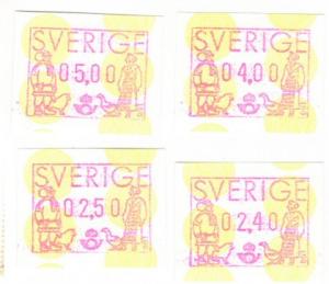 Sweden batch of postage labels