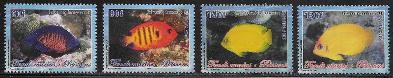 French Polynesia Scott #'s 893 - 896 MNH