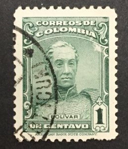 Colombia 1939 #467, Simon Bolivar, Used.