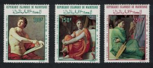 Mauritania Paintings by Ingres 3v 1968 MNH SC#C67=C70 SG#306-308 MI#344-346