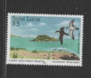 ST. LUCIA #773 1985 $3 NATURE PRESERVE MINT VF NH O.G