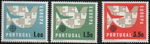 Portugal 916-18 - Mint-NH - Europa / Doves (Birds) (1963) (cv $5.80)