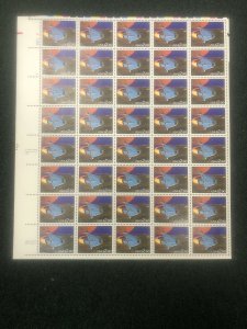 #2543 Priority Mail $2.90 Futuristic Space Shuttle  Full Sheet of 40  Superb MNH