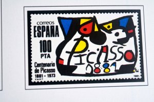 COLOR PRINTED SPAIN 1976-1993 STAMP ALBUM PAGES (101 illustrated pages)