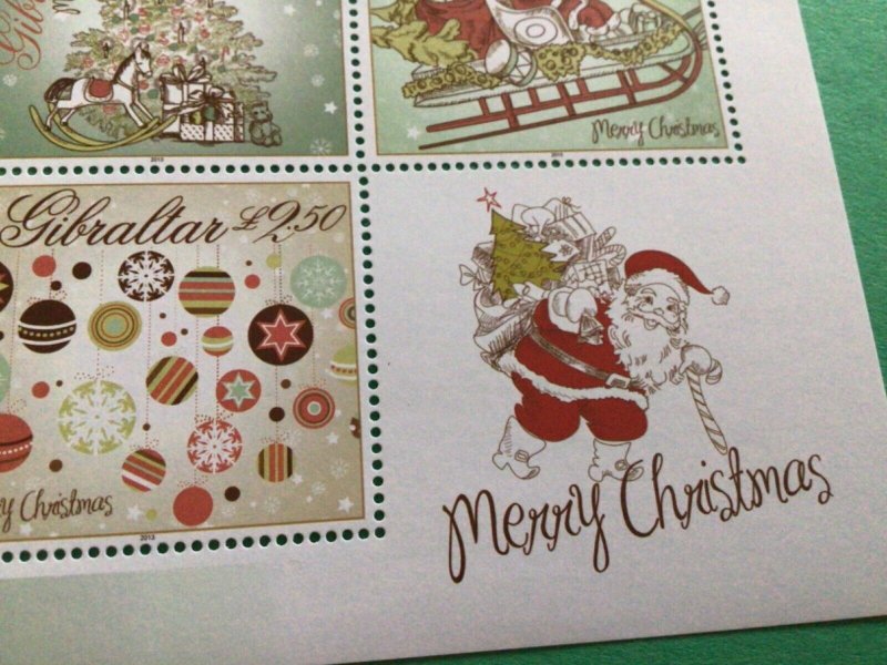 Gibraltar 2013 mint never hinged Christmas stamps  A15370