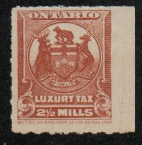 Canada Revenue Ontario Luxury Tax OLT6 Mint hinged