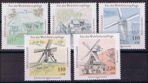 Germany,Sc.#B820-4 MNH, Water and windmills