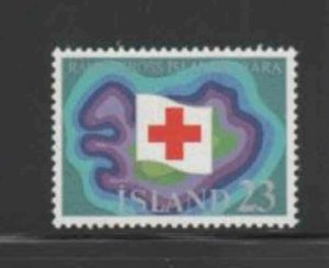 ICELAND #485 1975 ICELANDIC RED CROSS 50TH ANNIV. MINT VF NH O.G