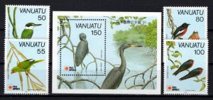 Vanuatu 542-546 MNH Birds Wildlife Kingfisher Robin ZAYIX 0624S0149