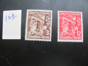 Germany 1935 MNH SC 467-468 SET  VF/XF 16 EUROS (193)