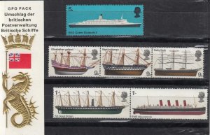 GB QEII 1969 British Ships German Presentation Pack Original Cellophane Cat £38