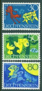 LIECHTENSTEIN Scott 443-45 MNH** 1968 Fairy Tale set CV$1.10