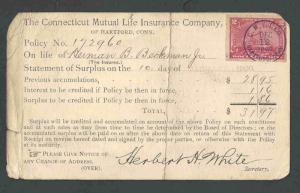 1900 Revenue #R164 Used As Postage W/Special Cancel C M L I Co See Info