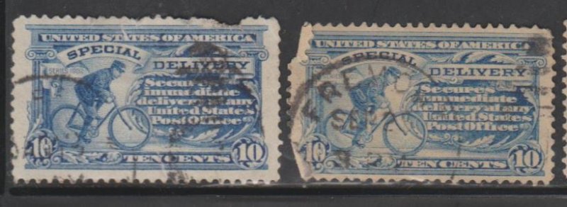 U.S. Scott #E8 Special Delivery Stamp - Used Set of 2