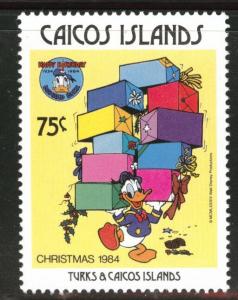 CAICOS Islands Scott 57 MNH** 1984 Donald Duck Christmas