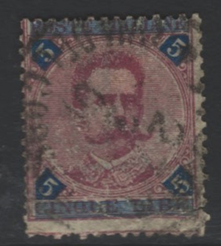 COLLECTION LOT 8656 ITALY #72 TEAR 1892