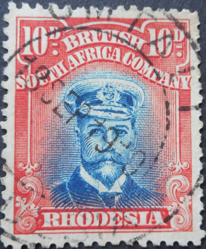 Rhodesia Admiral Die III 10d with Umtali (DC) postmark