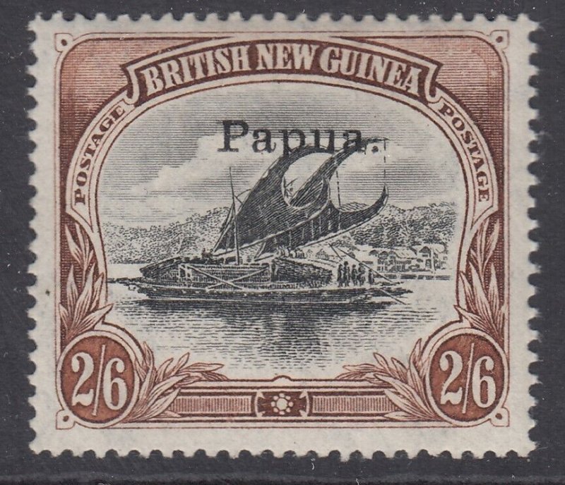 SG 45a Papua (British New Guinea) 1907. 2/6 black & brown. A fine fresh...