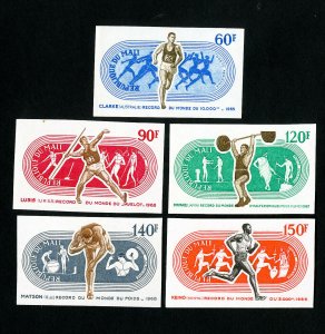 Mali Stamps # C73-7 Imperf sports NH