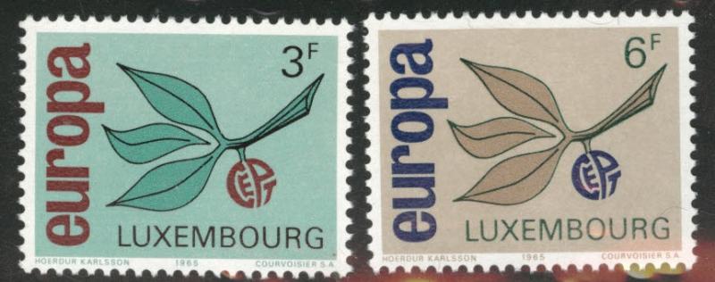 Luxembourg Scott 432-433 MNH** 1965 Europa set