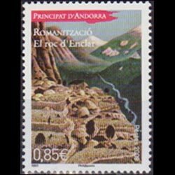 ANDORRA FR. 2008 - Scott# 645 Enclar Ruin Set of 1 NH