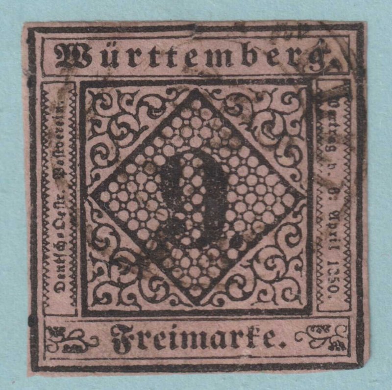 GERMAN STATES - WURTTEMBERG 5  USED - NO FAULTS VERY FINE! - ULQ